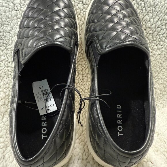Torrid Black Quilted Slip-On Sneaker (WW) - Picture 2 of 5